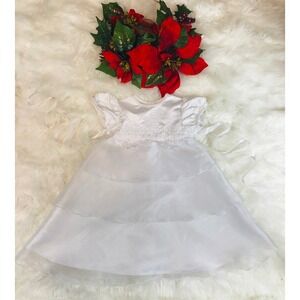 Baby Baptism / Christening Dress 12 Months White